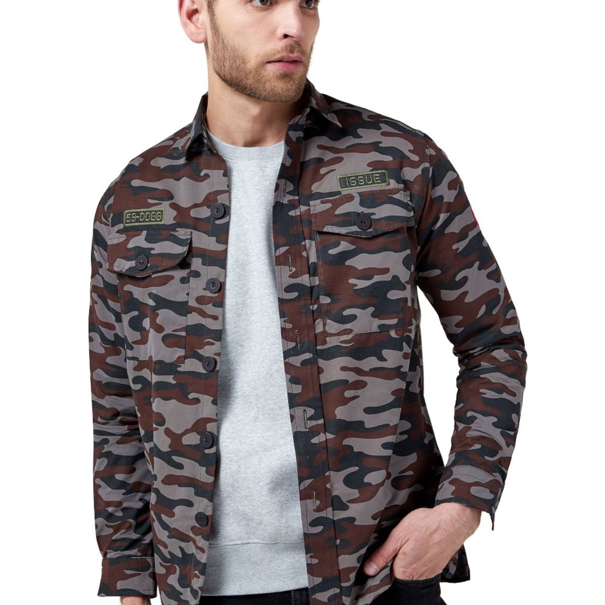 DOUGGER - Camisa Gris DOUGGER ABERAMA