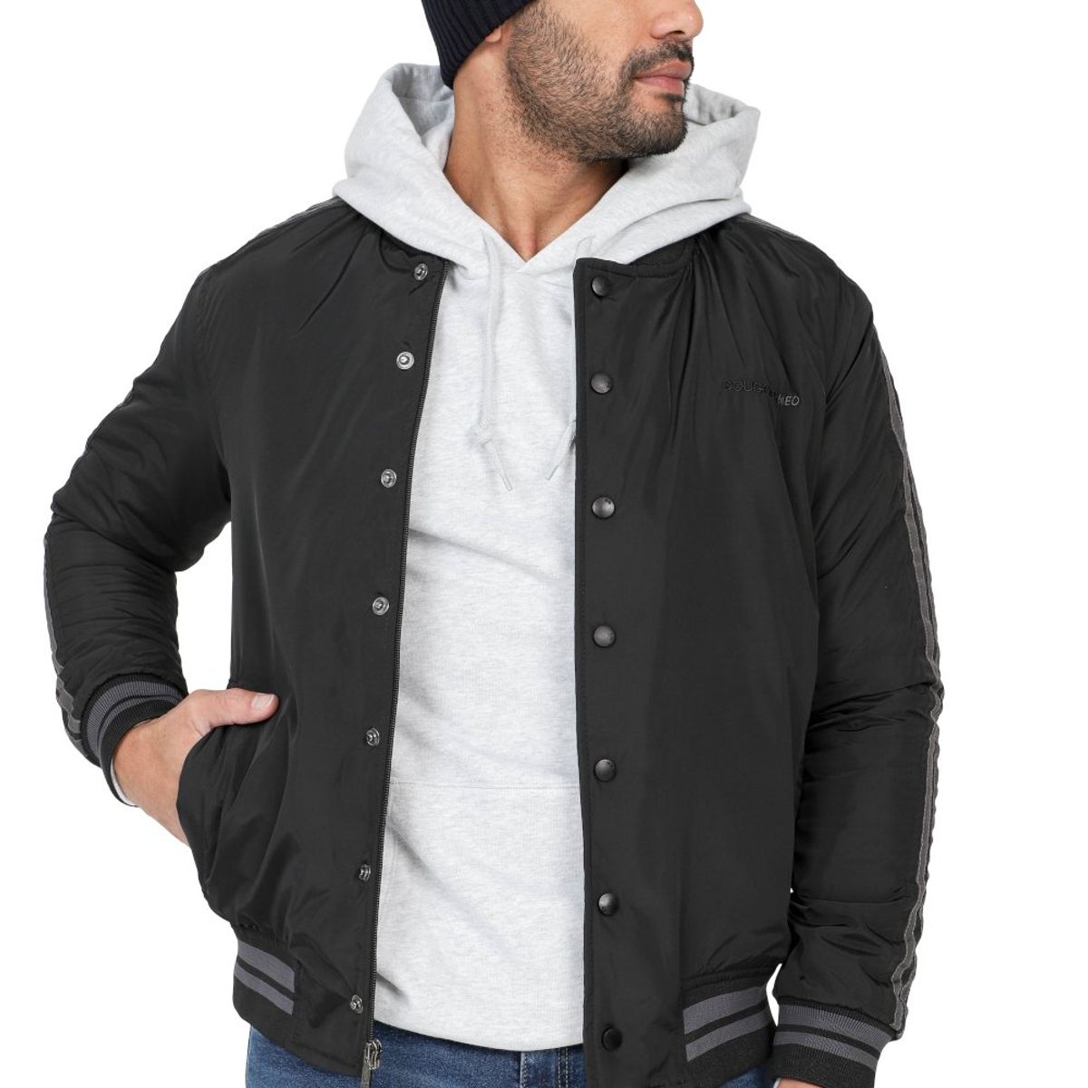 DOUGGER - Chaqueta Negro DOUGGER ACDC