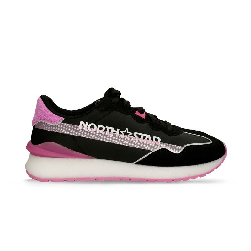 NORTH STAR - Tenis Para Mujer North Star Negro Ilaria Retro Nova 500