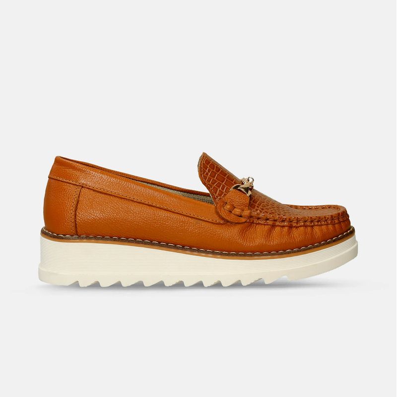 BATA - Mocasines Para Mujer Bata Camel Juca