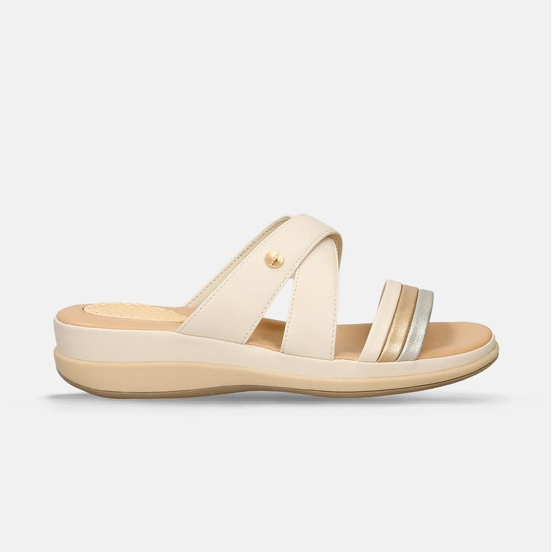 BATA - Sandalias Para Mujer Bata Comfit Champaña Juana