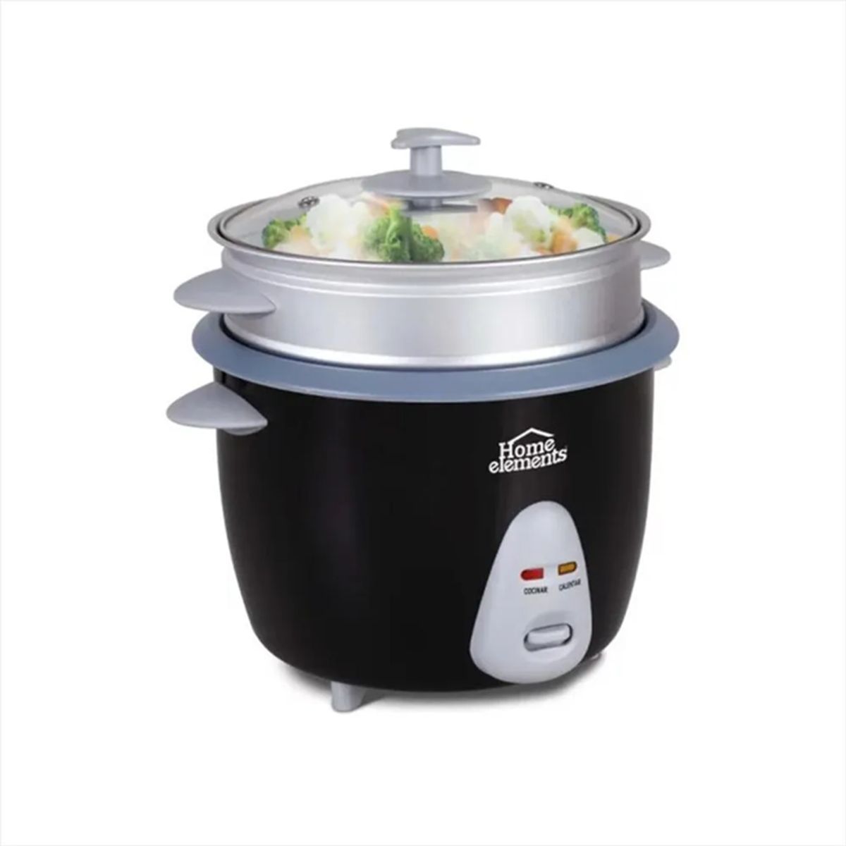 HOME ELEMENTS - Olla Arrocera Home Elements de 1,8 Libras Negra