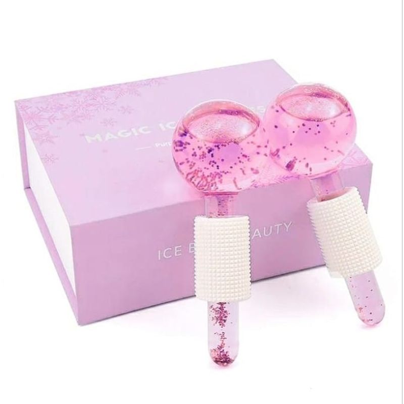 ULTRABELLA - Globos De Hielo Cara Facial Rosado