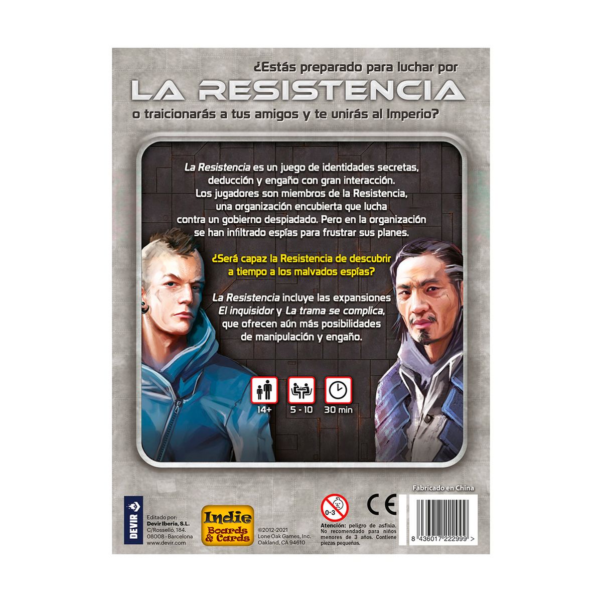 DEVIR - La Resistencia Juego De Mesa Español