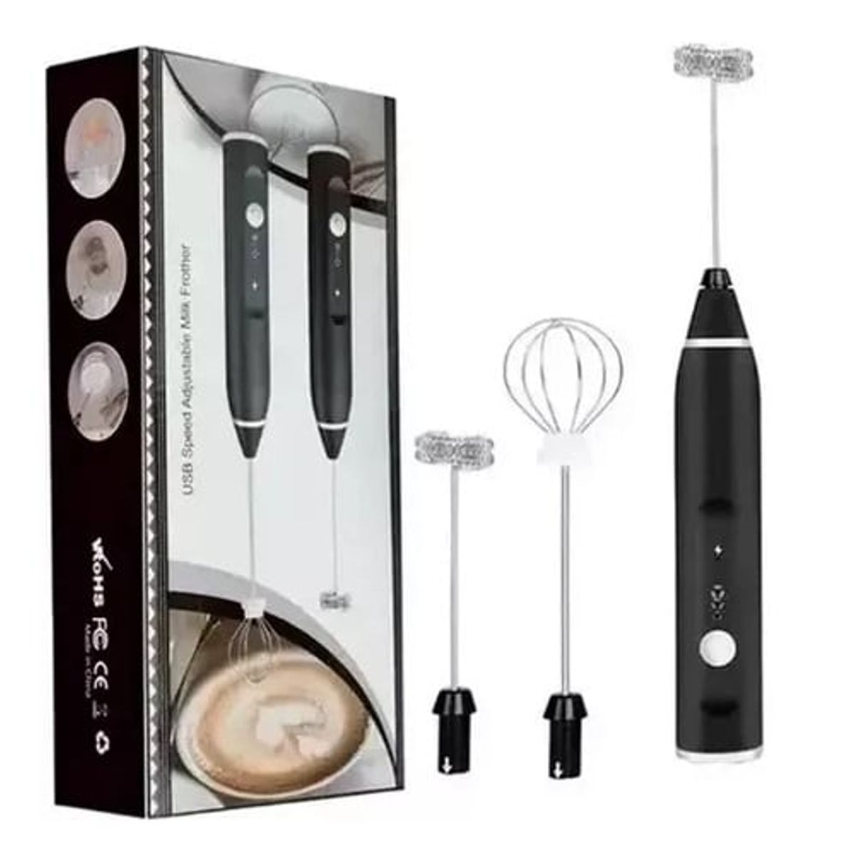 SKY - Mini Batidor Eléctrico Portátil Mezclador Recargable De Mano