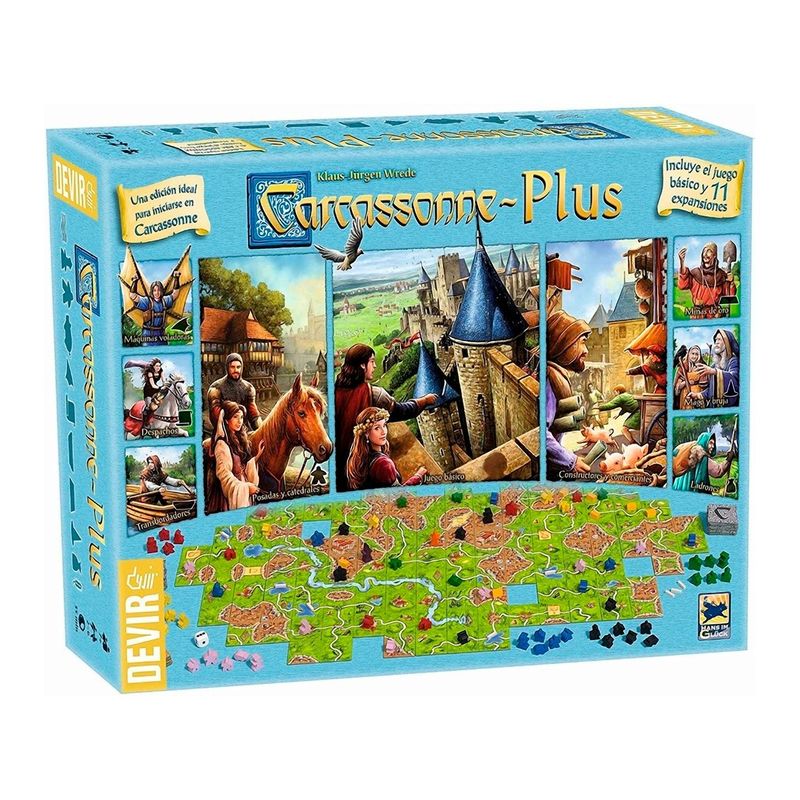 DEVIR - Carcassonne Plus Juego De Mesa Español