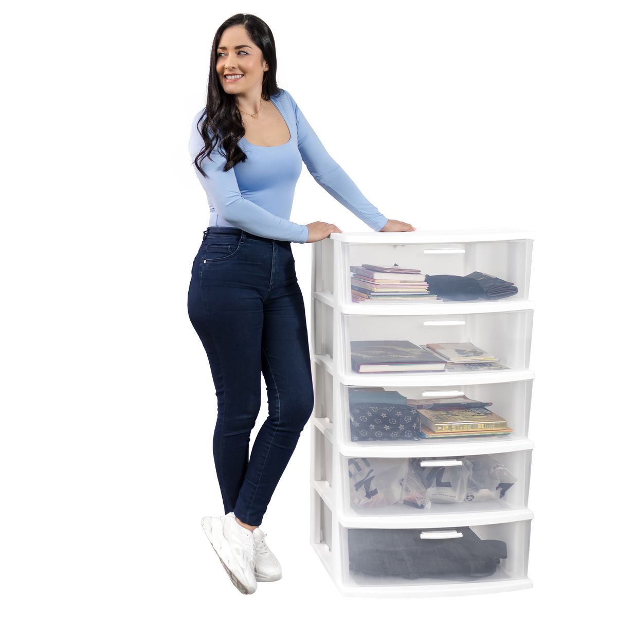 PLASTICOS MQ - Comoda Cajonero Organizador 5 Cajones Eclypse Marca Mq