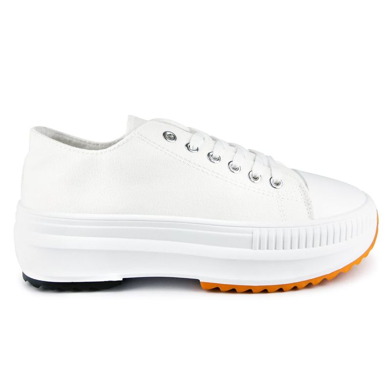 PRICE SHOES - Price Shoes Tenis Moda Mujer 622C62F1030BLANCO