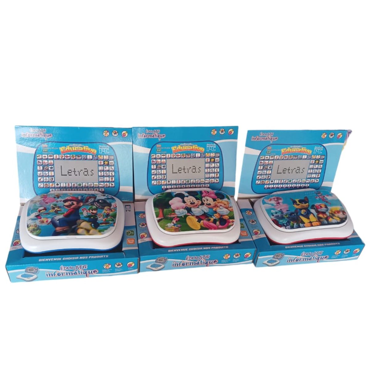 INFANTILES CAJUROMIX - Mini Computador Portatil Educativo Azul