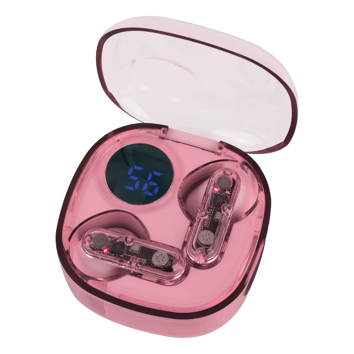 JALTECH - Audífonos Inalámbricos Tws Free Plus Con Sonido Envolvente Rosa