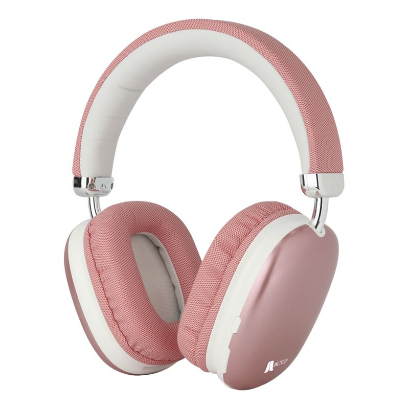 JALTECH - Audífonos Inalámbricos Jal-b12 Con Bluetooth 51 Y Usb-c Rosa