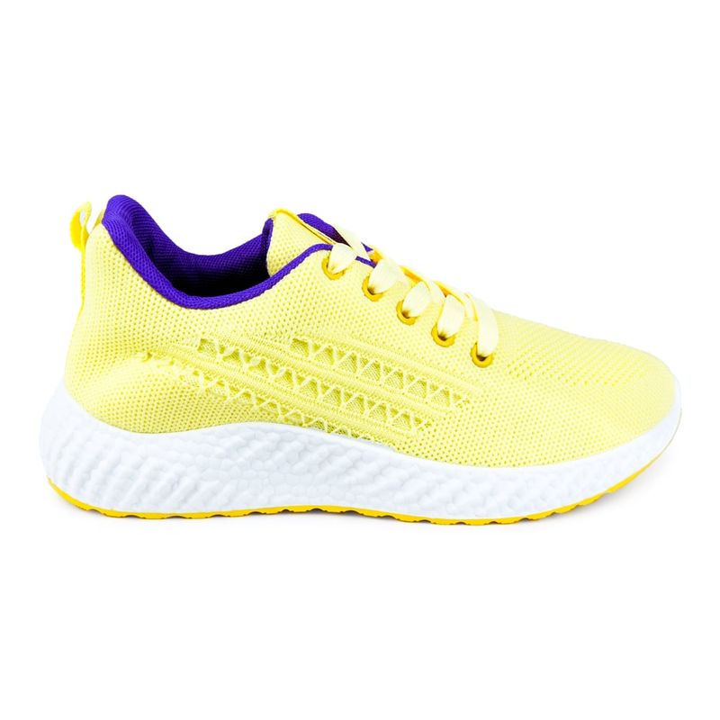 PRICE SHOES - Price Shoes Tenis Moda Mujer 622YJ21-333AMARILLO