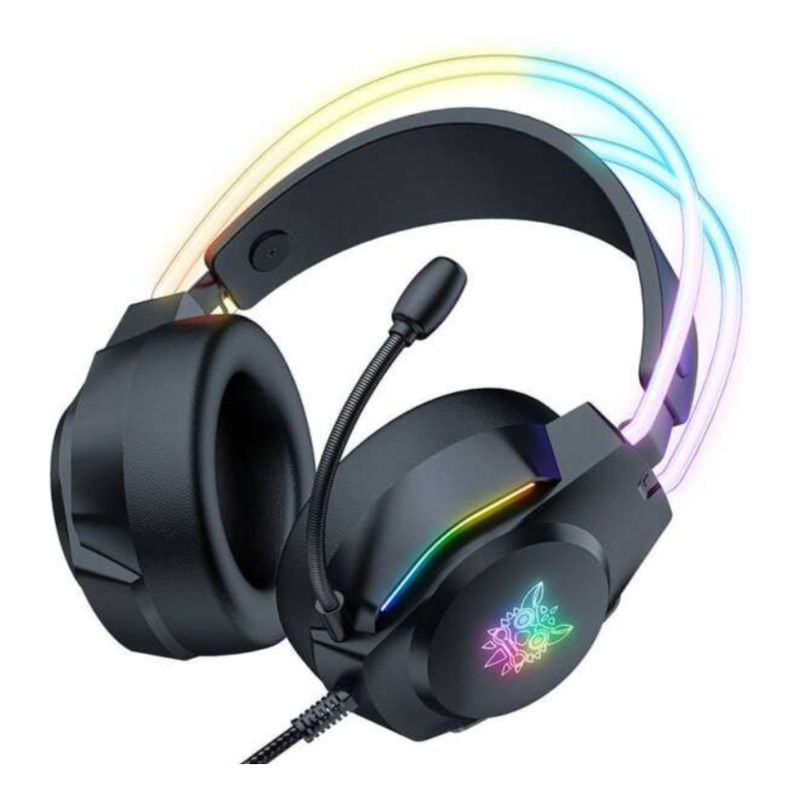 JALTECH - Audífonos Gamer Jal-x26 Con Iluminación Rgb Y Plug & Play Negro