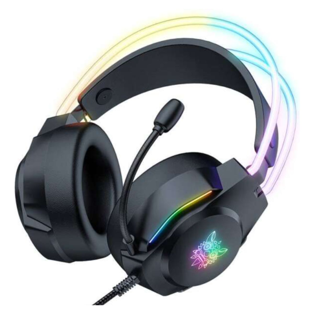 JALTECH - Audífonos Gamer Jal-x26 Con Rgb De Lujo Y Micrófono Negro