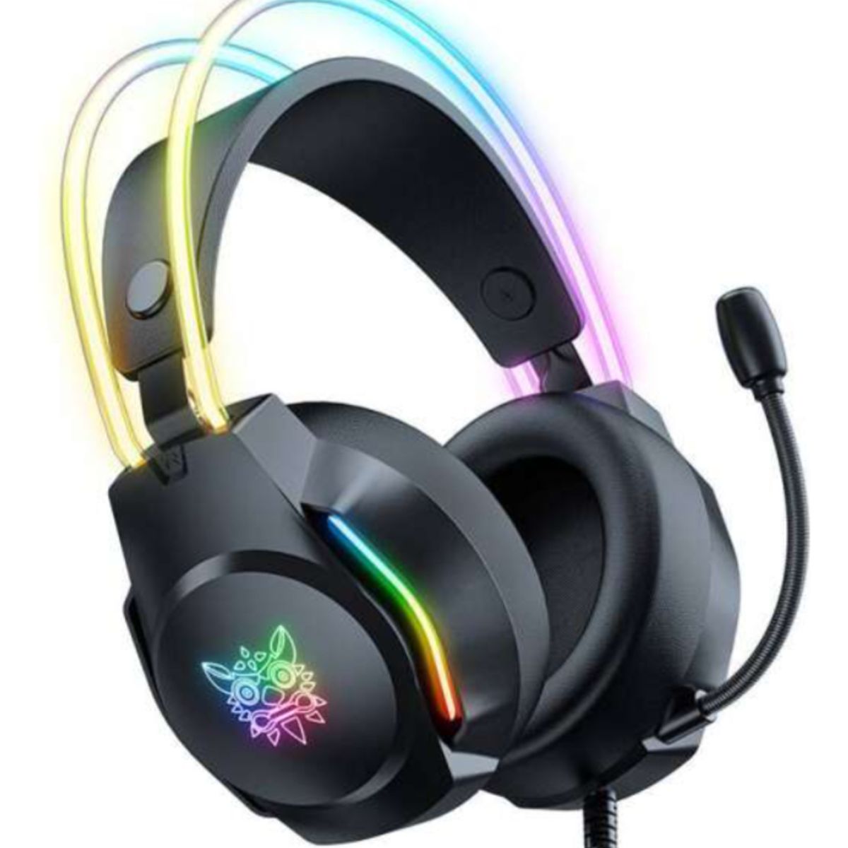 JALTECH - Audífonos Gamer Jal-x26 Con Rgb De Lujo Y Micrófono Negro