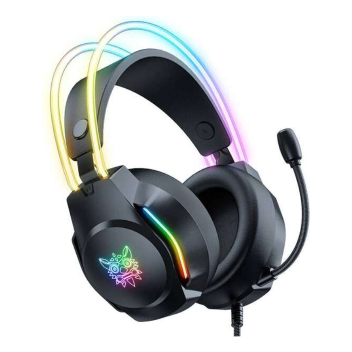 JALTECH - Audífonos Gamer Jal-x26 Con Rgb De Lujo Y Micrófono Negro