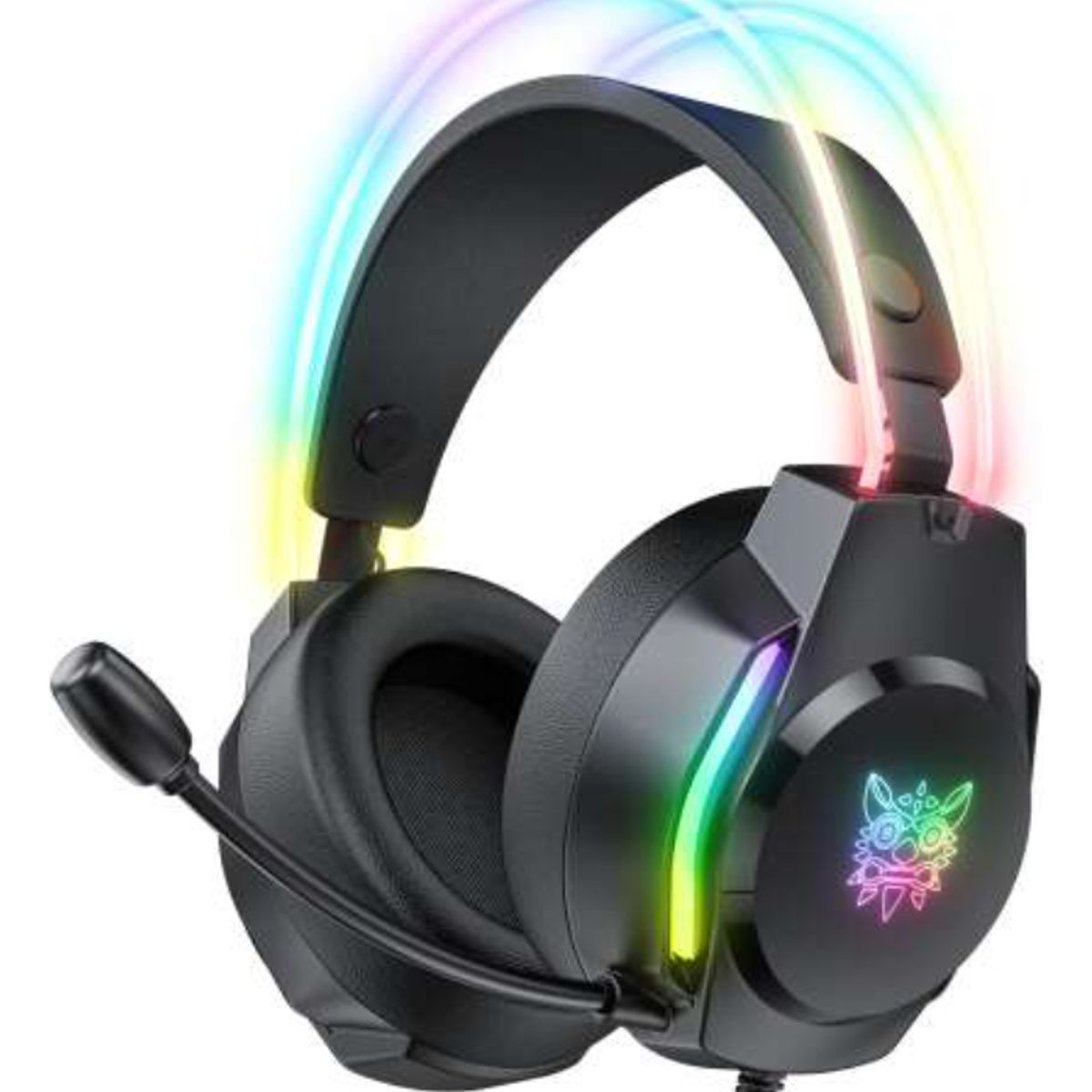 JALTECH - Diadema Gamer Rgb Jal-x26 Con Diseño Ergonómico Y Micrófono Negro