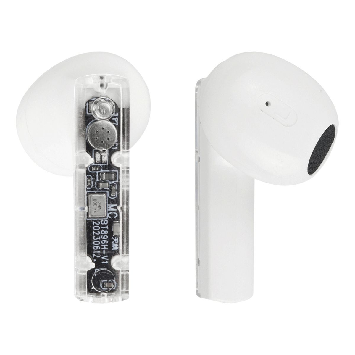 JALTECH - Audífonos Tws Con Bluetooth 53 Y Estuche De Carga Usb-c Blanco