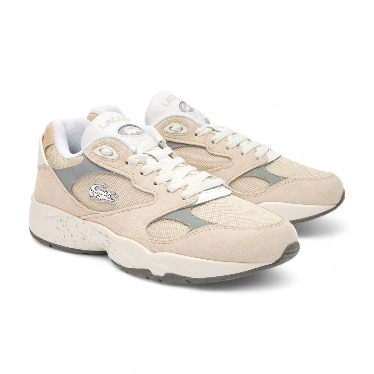LACOSTE - Zapatilla Hombre Lacoste Storm 47SMA0023 Color Beige