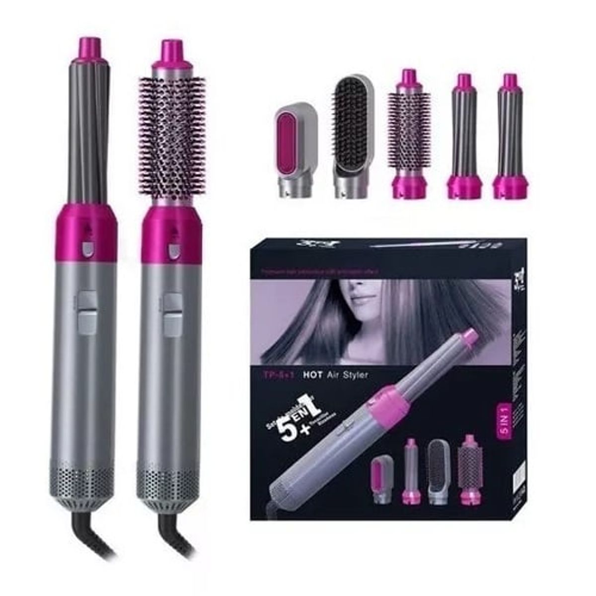 SKY - Set Modelador Cepillo Secador 5 En 1 Electrico 220v