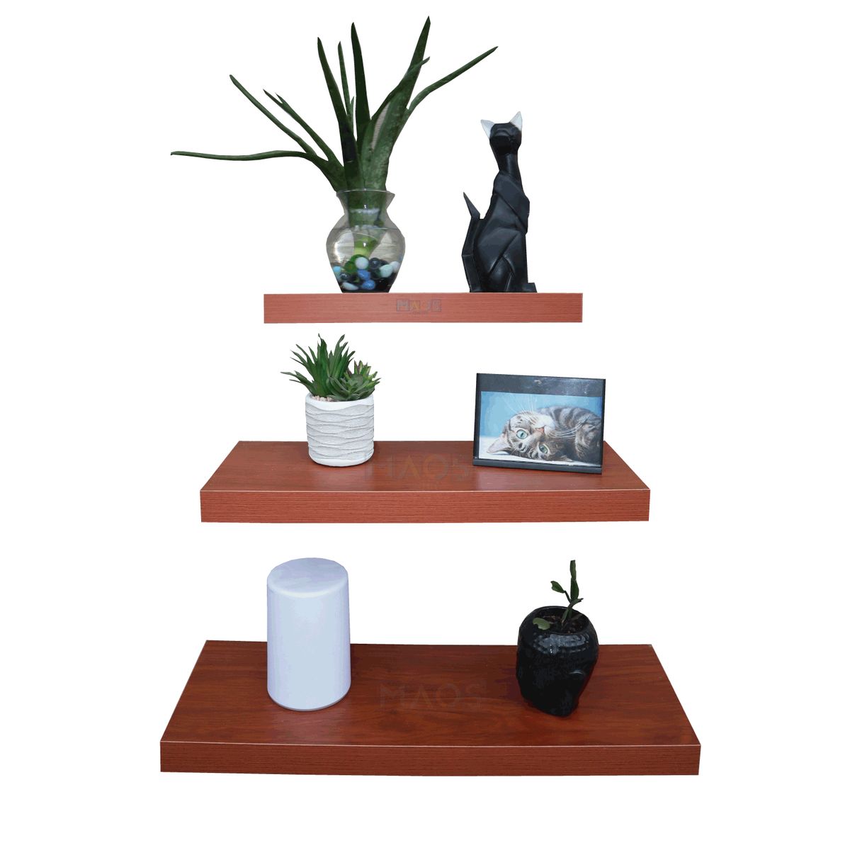 MAOS - REPISA PERCHERO FLOTANTES PARA DECORACION MODERNO