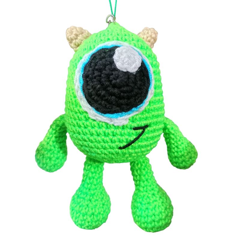 VANIDADES COLLECTIONS - Amigurumi Mike Wazowski Llavero Mike Wazowski