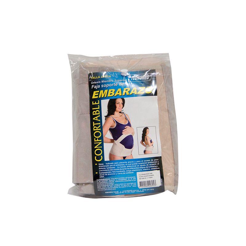 TECNOMED - Faja Soporte Embarazo Talla Unica Tecnomed