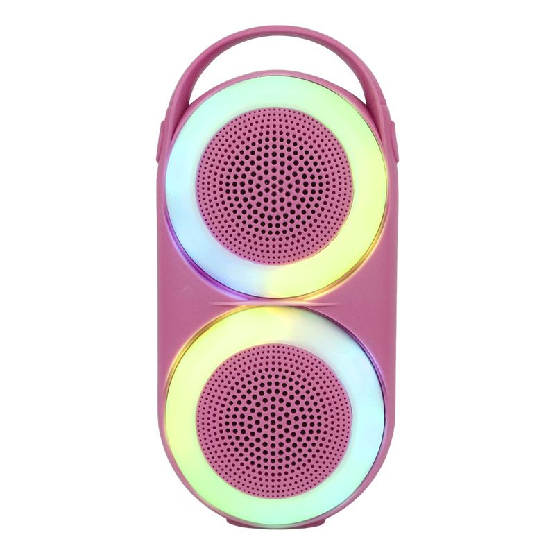 JALTECH - Speaker Dual Gum Con Bluetooth 51 Y Batería De 1200 Mah Rosa chicle