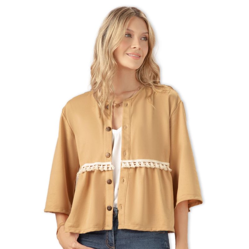 RUTTA - Cardigan Mujer Dorado Rutta 33735