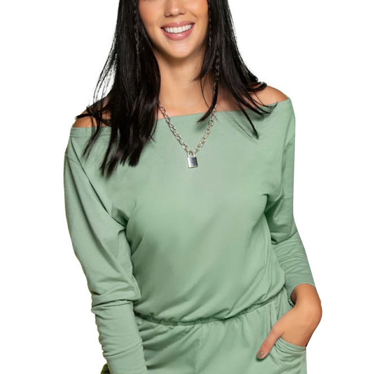 ATYPICAL - Enterizo Corto Mujer Verde Atypical 32804