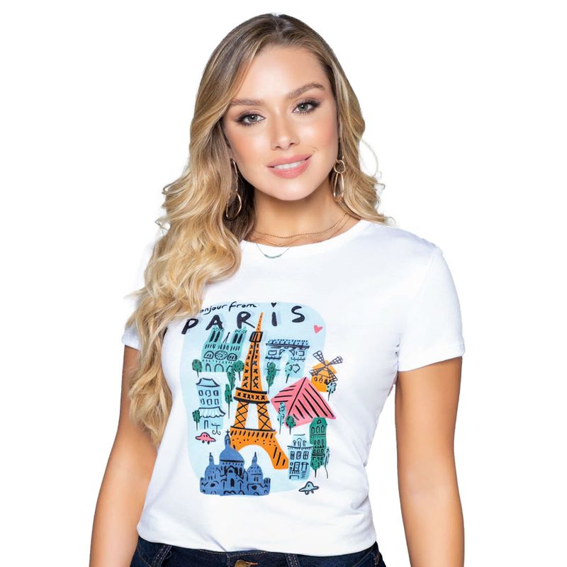 MARKETING PERSONAL - Camiseta Mujer Blanco Mp 9406