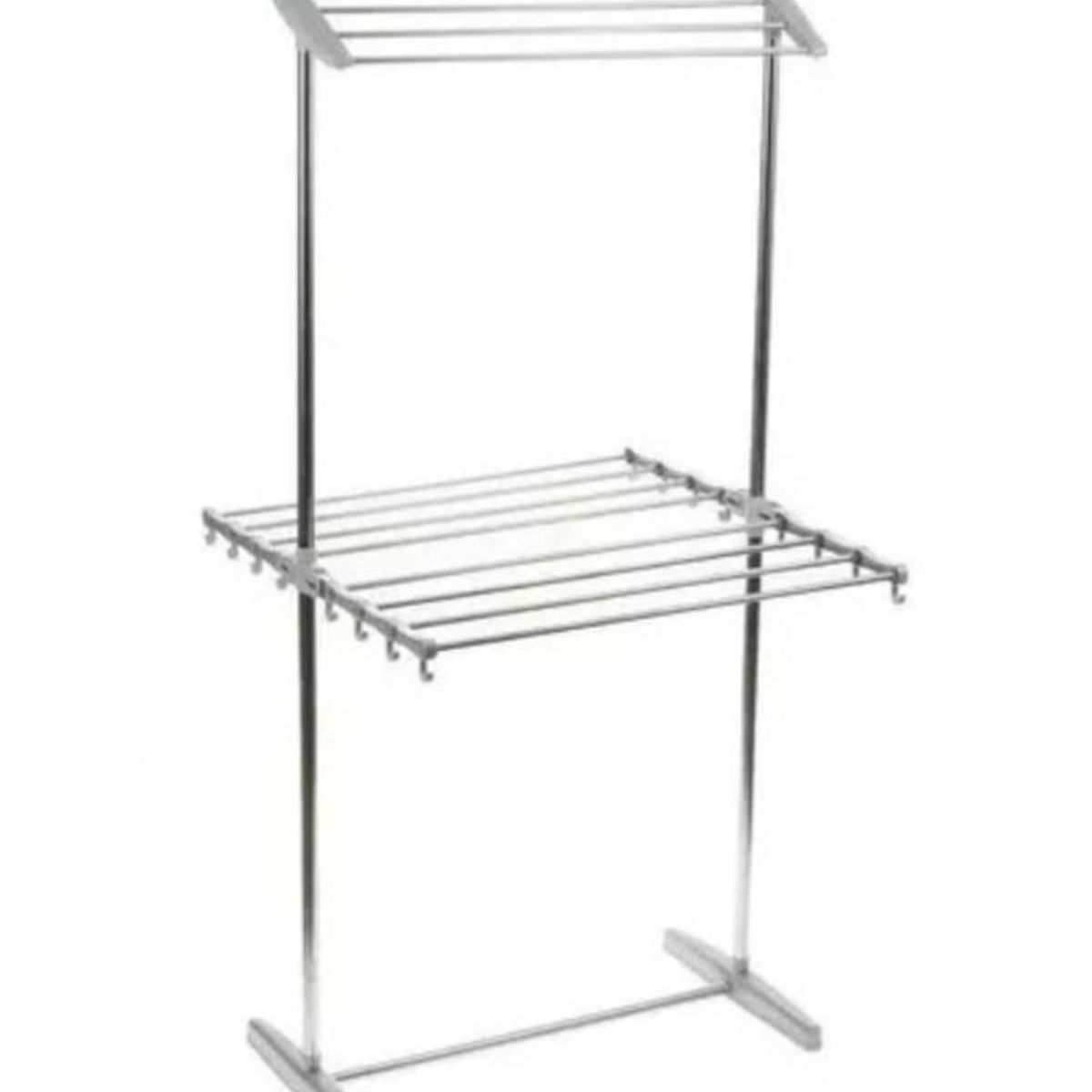 GENERICO - Tendedero De Ropa Plegable Movil Toallero Blanco