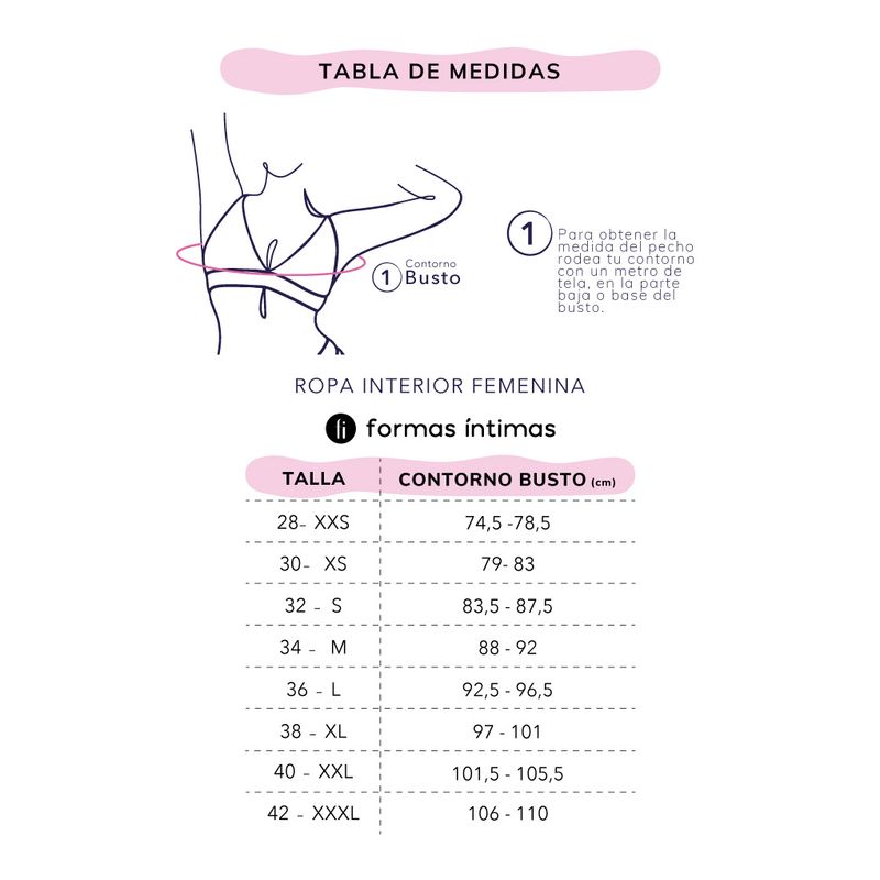 FORMAS INTIMAS - Bustier Mujer Rosa Fi 100373