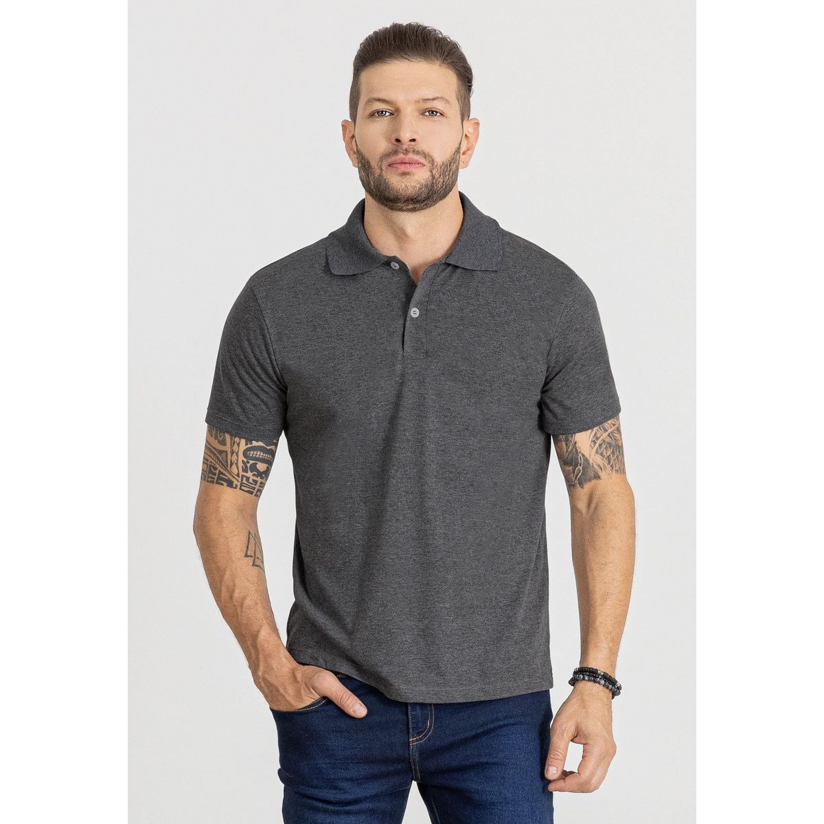 MARKETING PERSONAL - Polo Hombre Negro Mp 96038