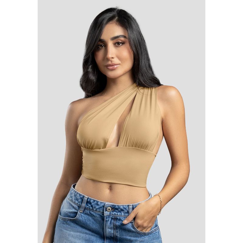ATYPICAL - Crop Top Mujer Beige Atypical 104228