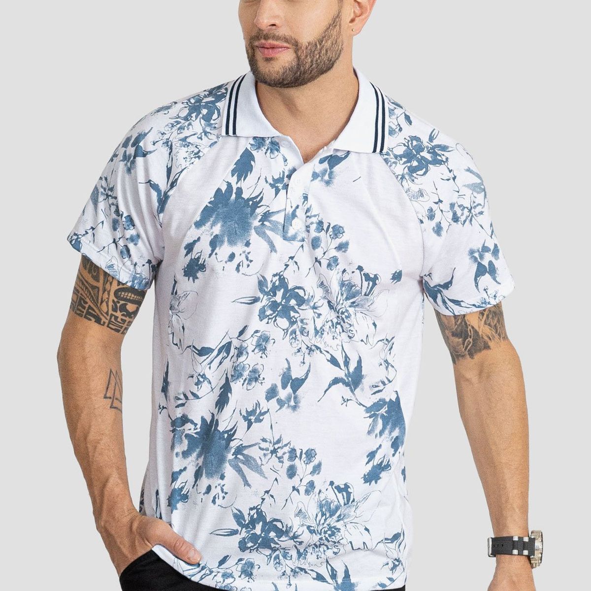 MARKETING PERSONAL - Polo Hombre Blanco Mp 103966