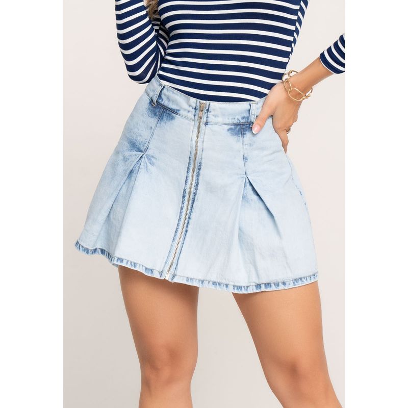 MARKETING PERSONAL - Falda Corta Mujer Azul Mp 104600