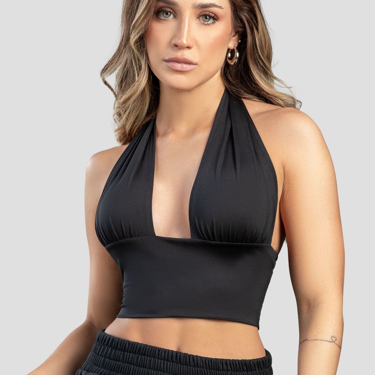ATYPICAL - Crop Top Mujer Negro Atypical 104228