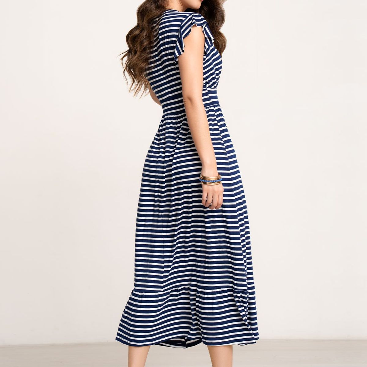 MARKETING PERSONAL - Vestido Largo Mujer Azul Mp 104453