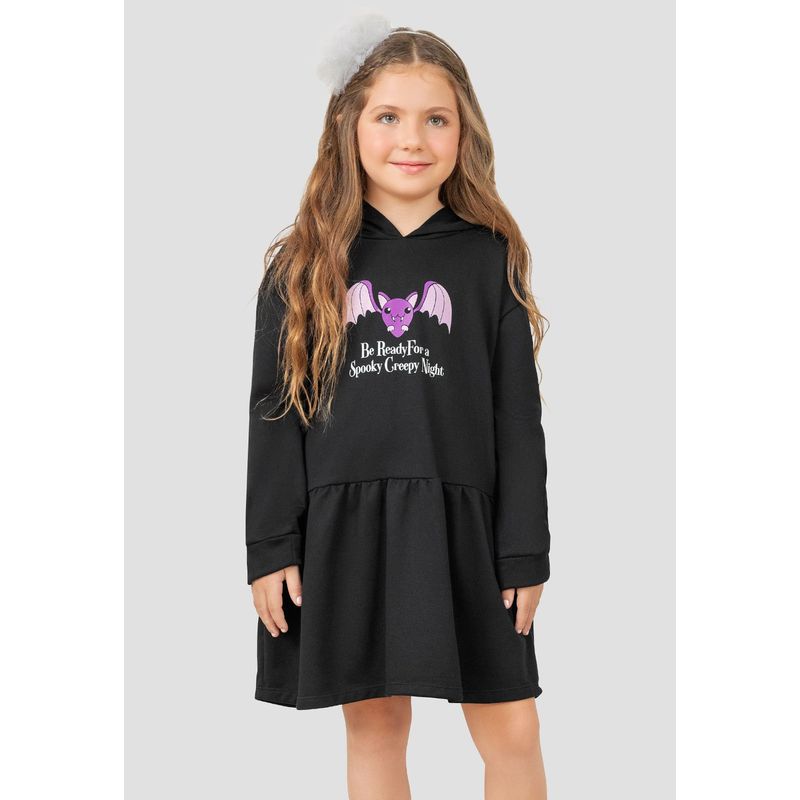 MARKETING PERSONAL - Vestido Infantil Femenino Negro Mp 104392