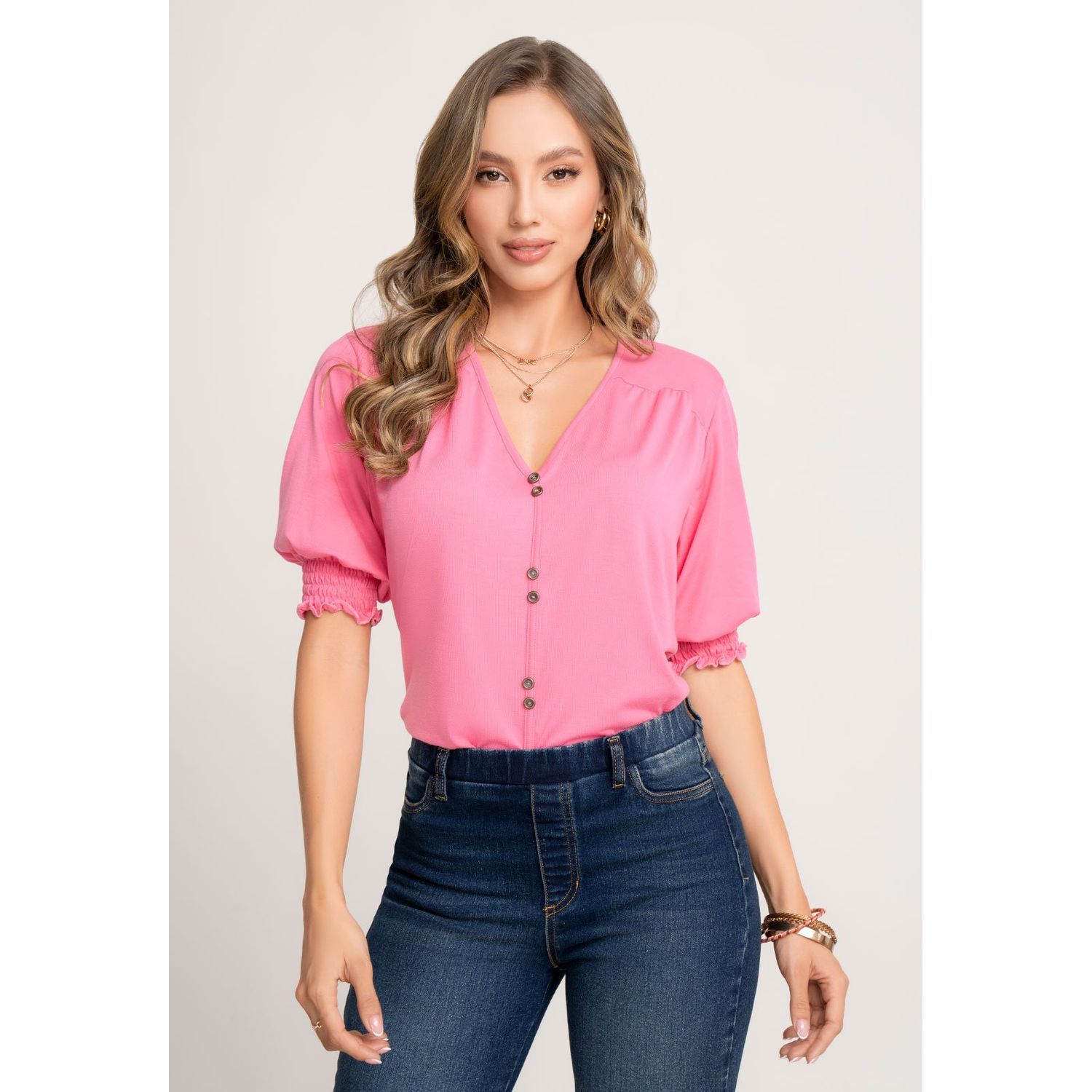 Blusa Mujer Rosa Mp 104454 MARKETING PERSONAL