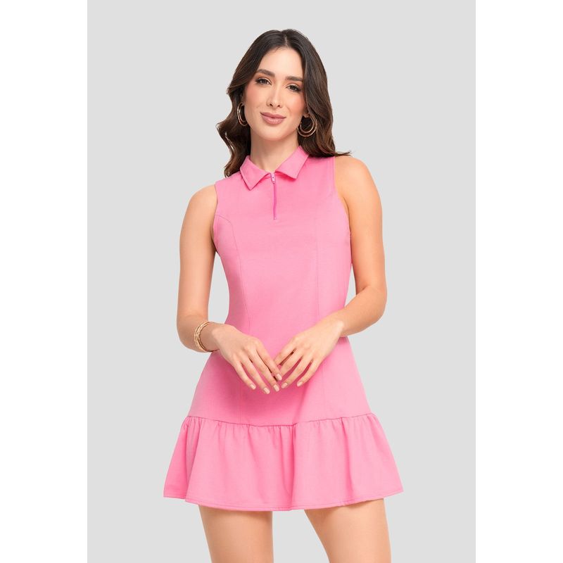 MARKETING PERSONAL - Vestido Corto Mujer Rosa Mp 104446