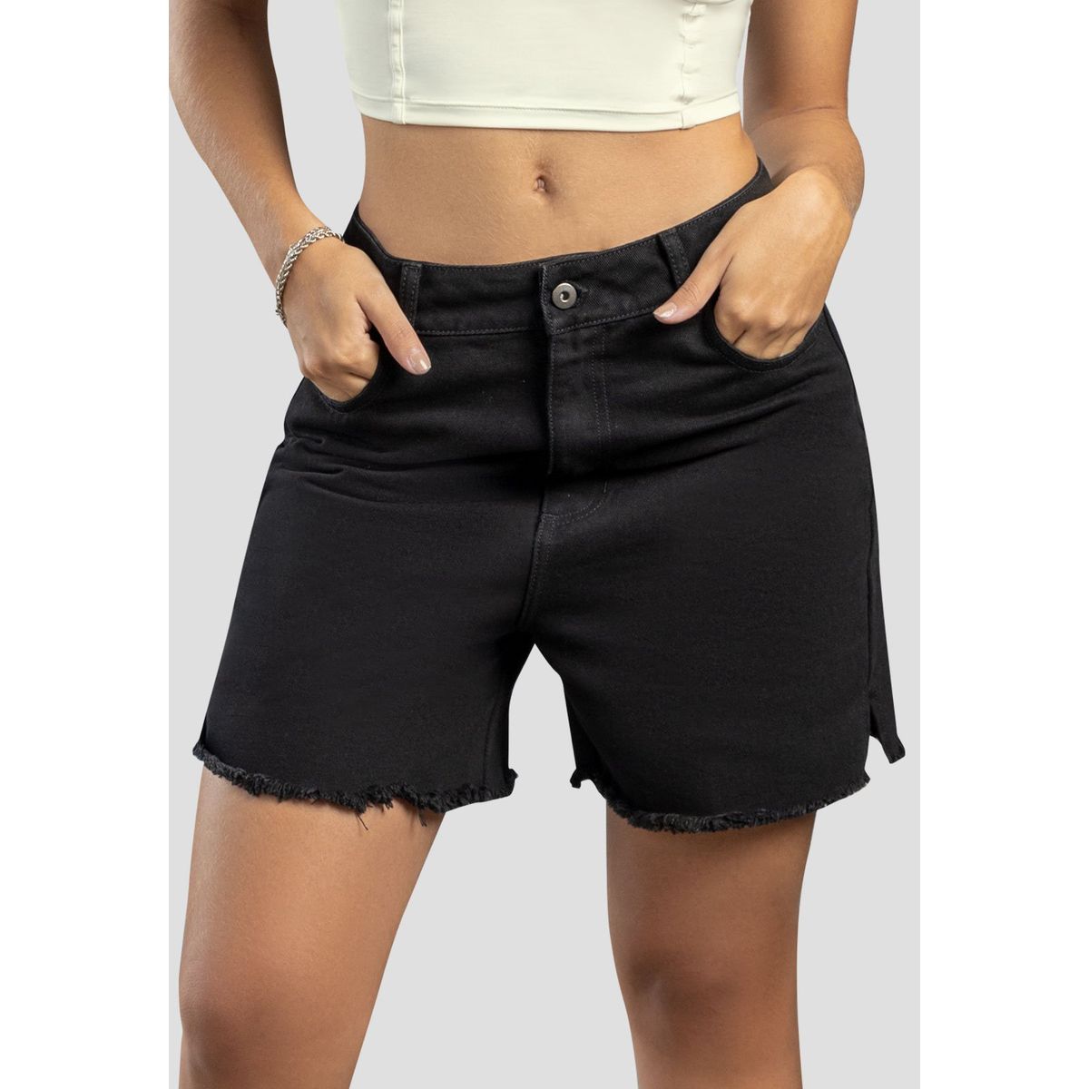 ATYPICAL - Bermuda Mujer Negro Atypical 104599