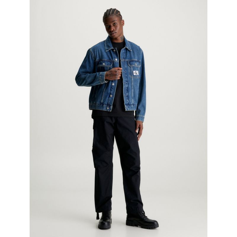 CALVIN KLEIN - 90s azul chaqueta denim Calvin Klein