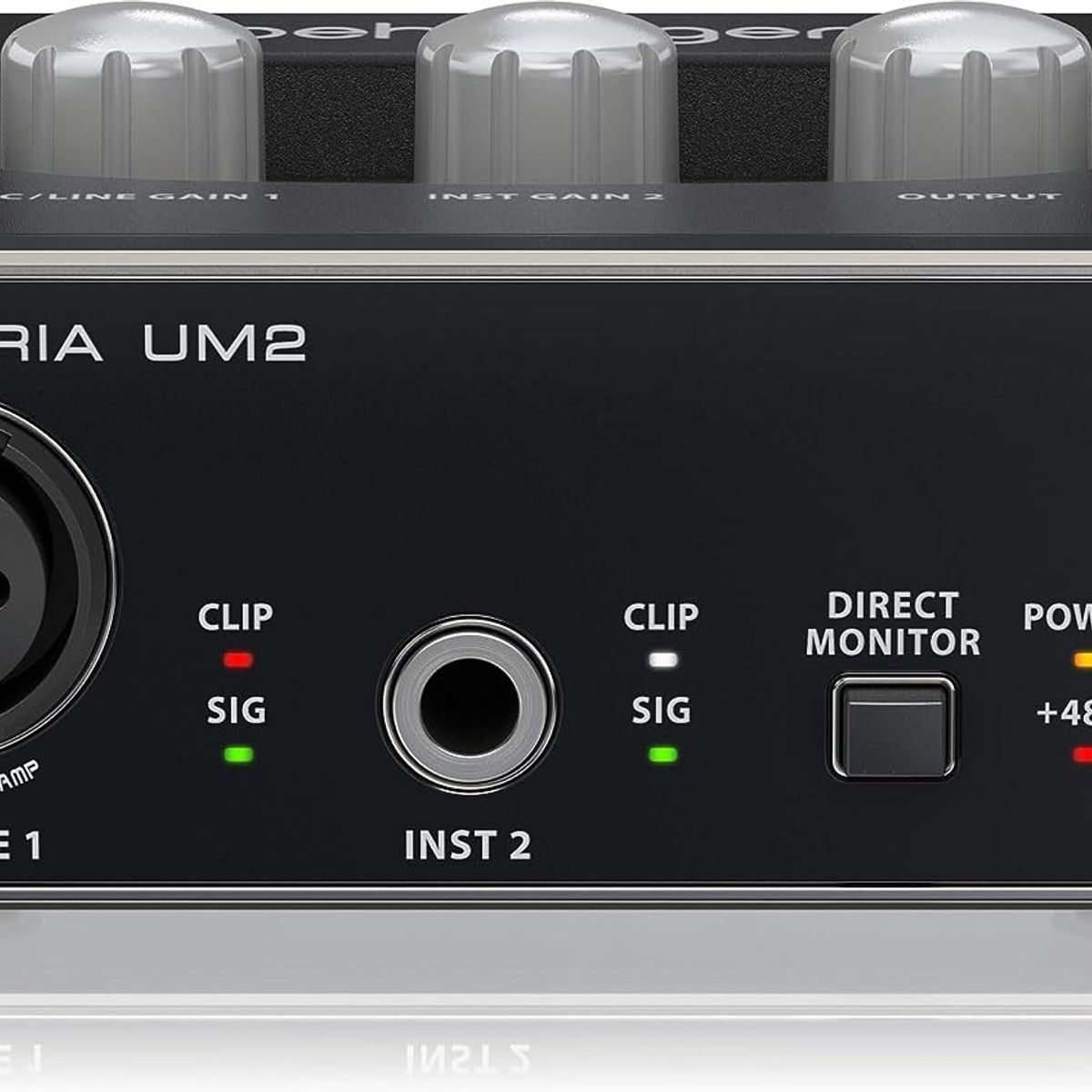 BEHRINGER - Interfaz de Audio USB Behringer U-Phoria UM2 Profesional Home Studio