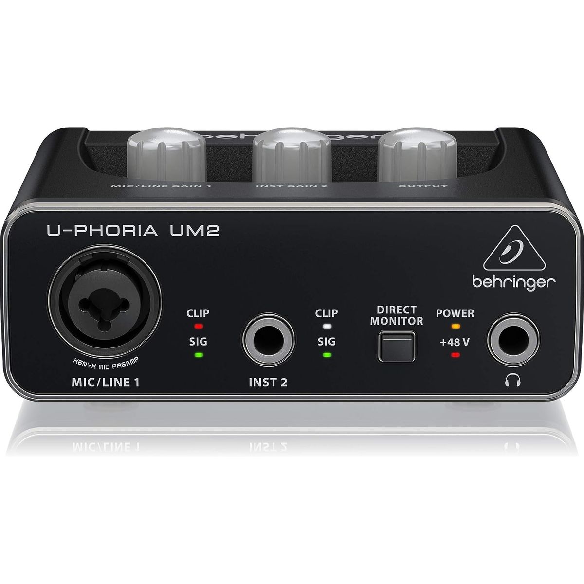 BEHRINGER - Interfaz de Audio USB Behringer U-Phoria UM2 Profesional Home Studio
