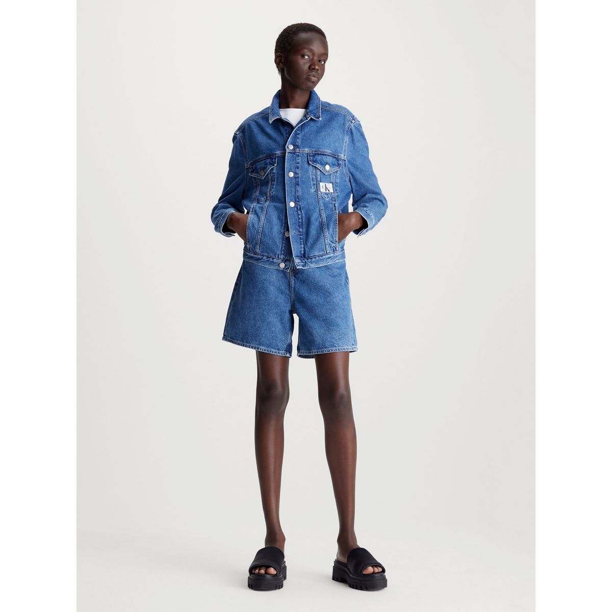 CALVIN KLEIN - Chaqueta azul denim archival Calvin Klein