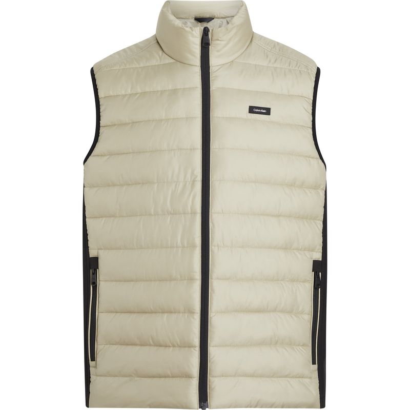 CALVIN KLEIN - Chaleco Beige Con Relleno De Poliéster Reciclado Para Hombre Calvin Klein