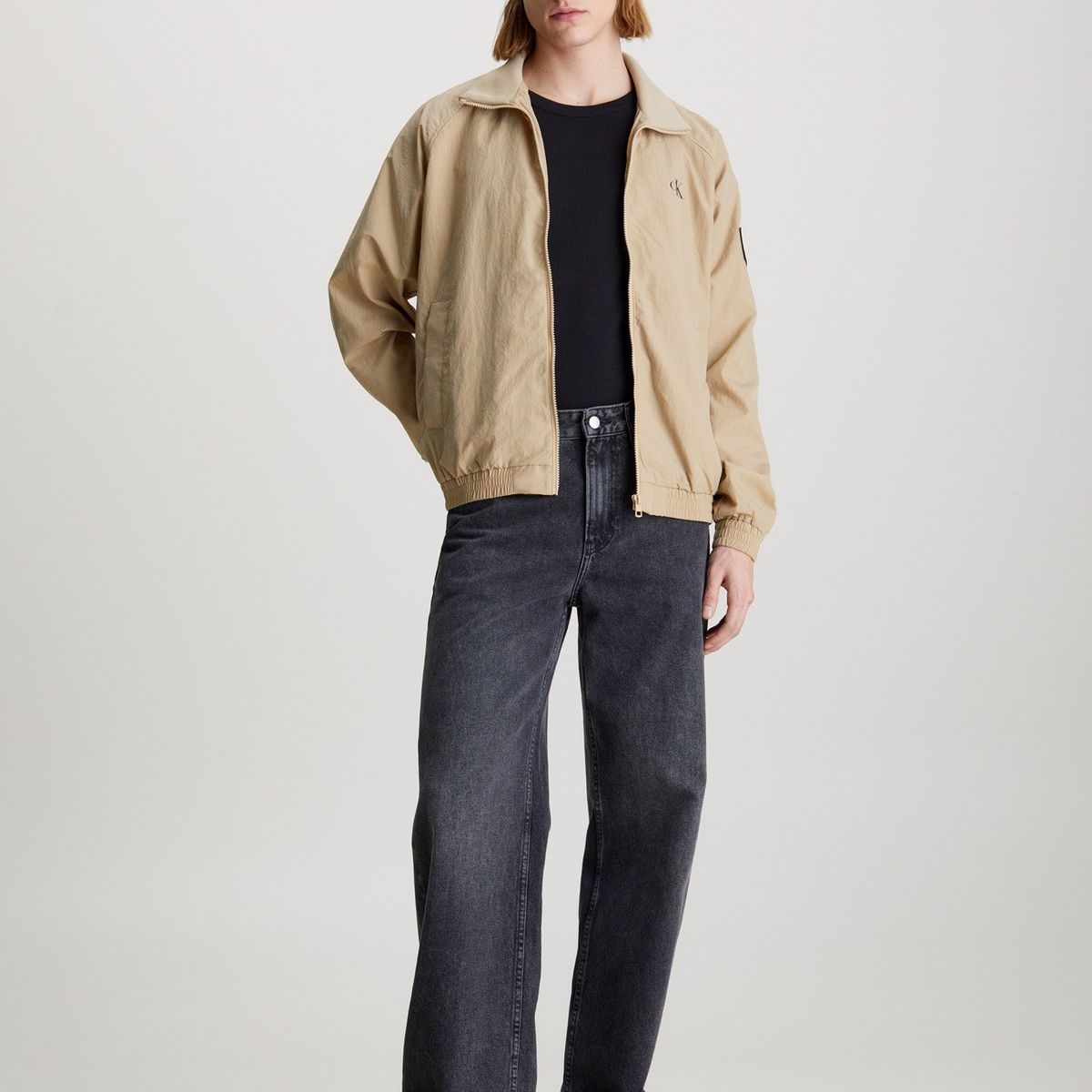 CALVIN KLEIN - Chaqueta Beige De Nailon Estructurado Para Hombre Calvin Klein