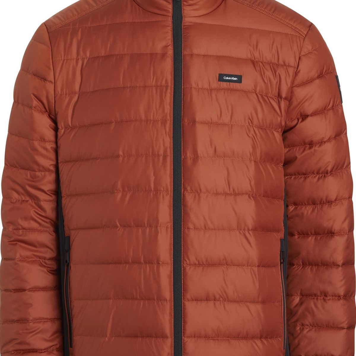 CALVIN KLEIN - Chaqueta naranja de plumas de materiales reciclados Calvin Klein